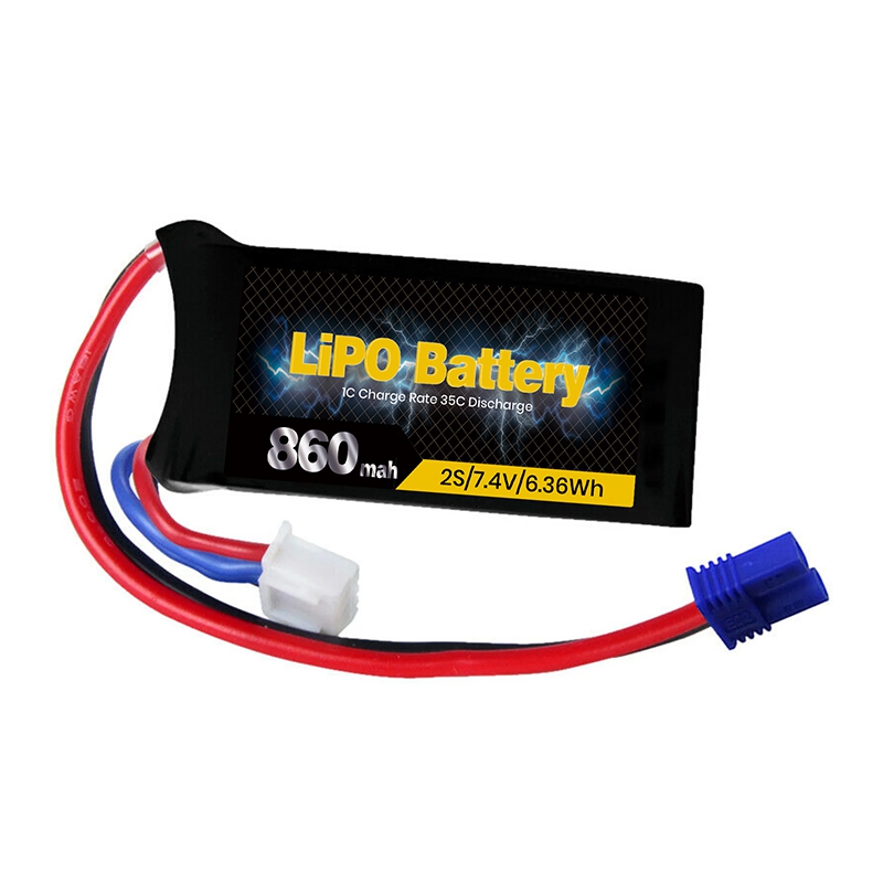 LiPO Battery 860mAh 2S 7.4V